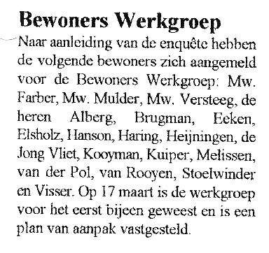 Bewonerswerkgroep